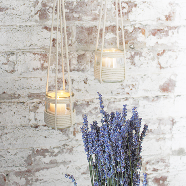 Macrame Candle Holder DIY — La Fermière